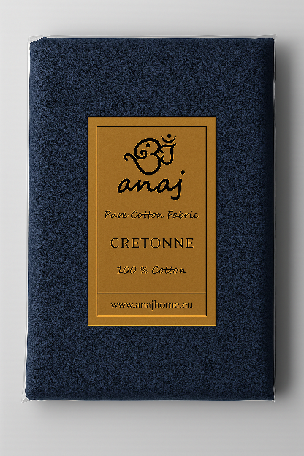 Cotton Cretone, dark blue - 3.0 mtr.-Cut Piece