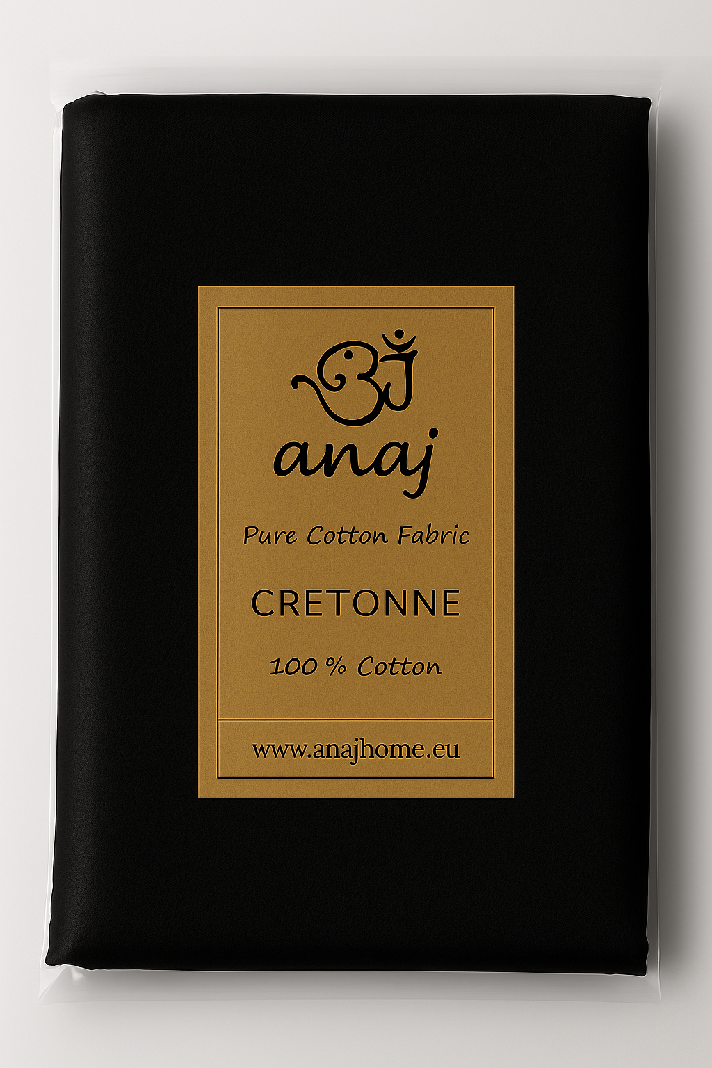 Cotton Cretone, black - 3.0 mtr.-Cut Piece