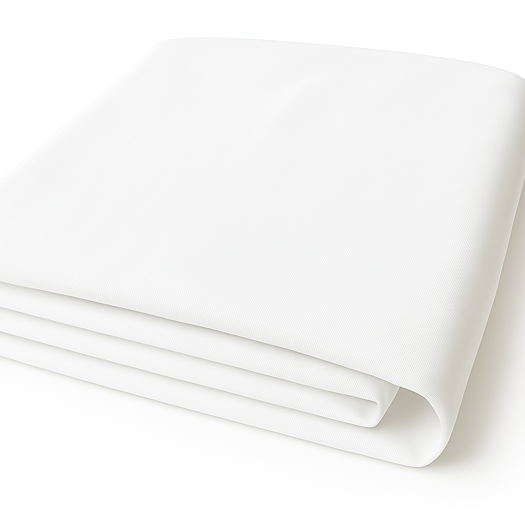 3 Meter Baumwollstoff Weiss – 100 % Baumwolle – Aufsicht, ANAJ