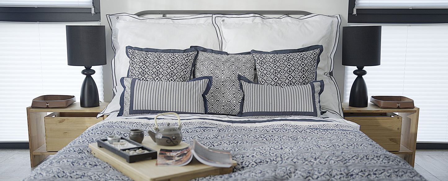 KADAL Handgefertigter Quilt aus GOTS-zertifizierter Bio-Baumwolle – 160x220 cm, Doppelseitig