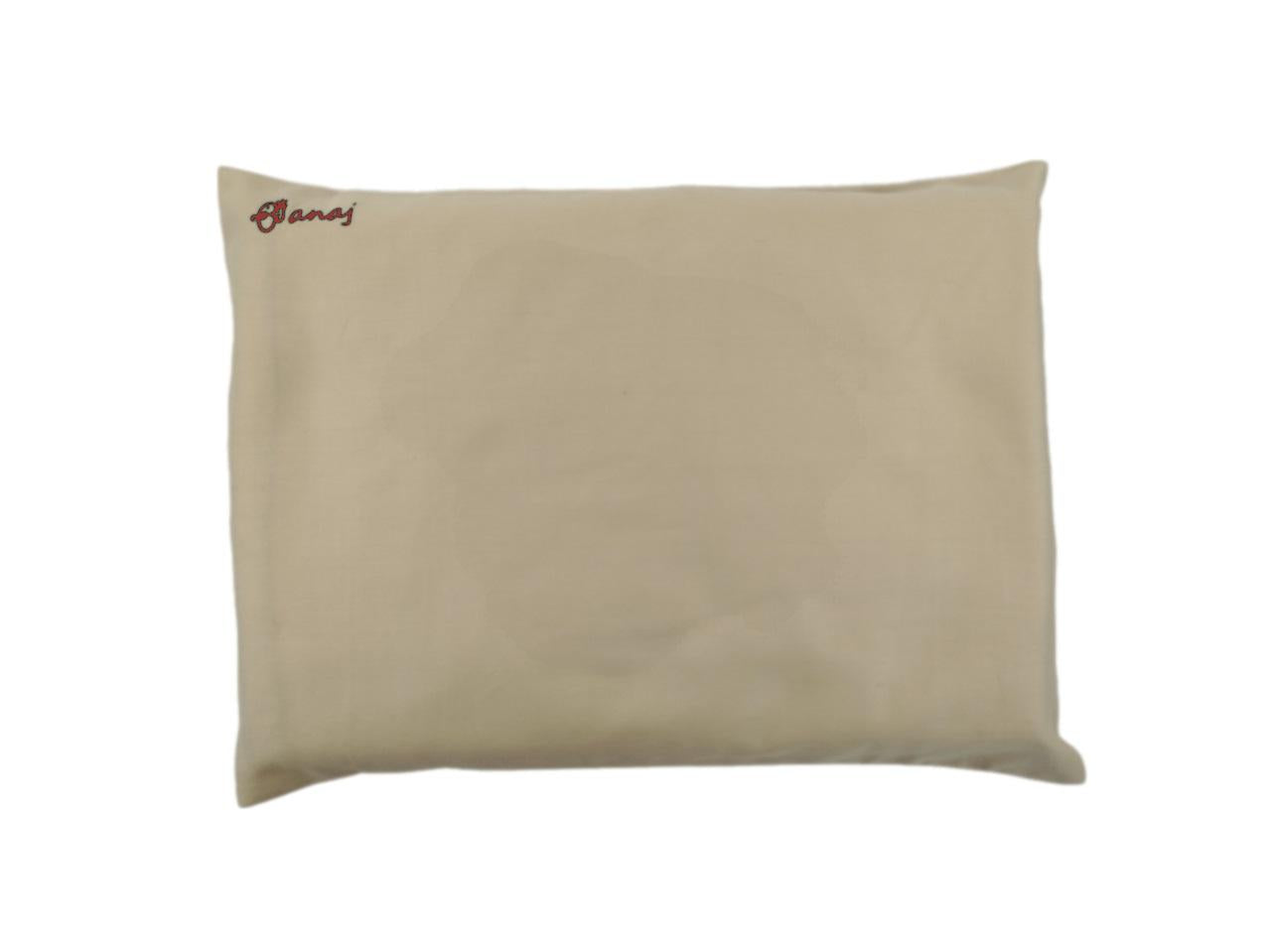 MEGAM Bettbezug-Set mit roter Stickerei auf beigem Stoff (140x200 cm)