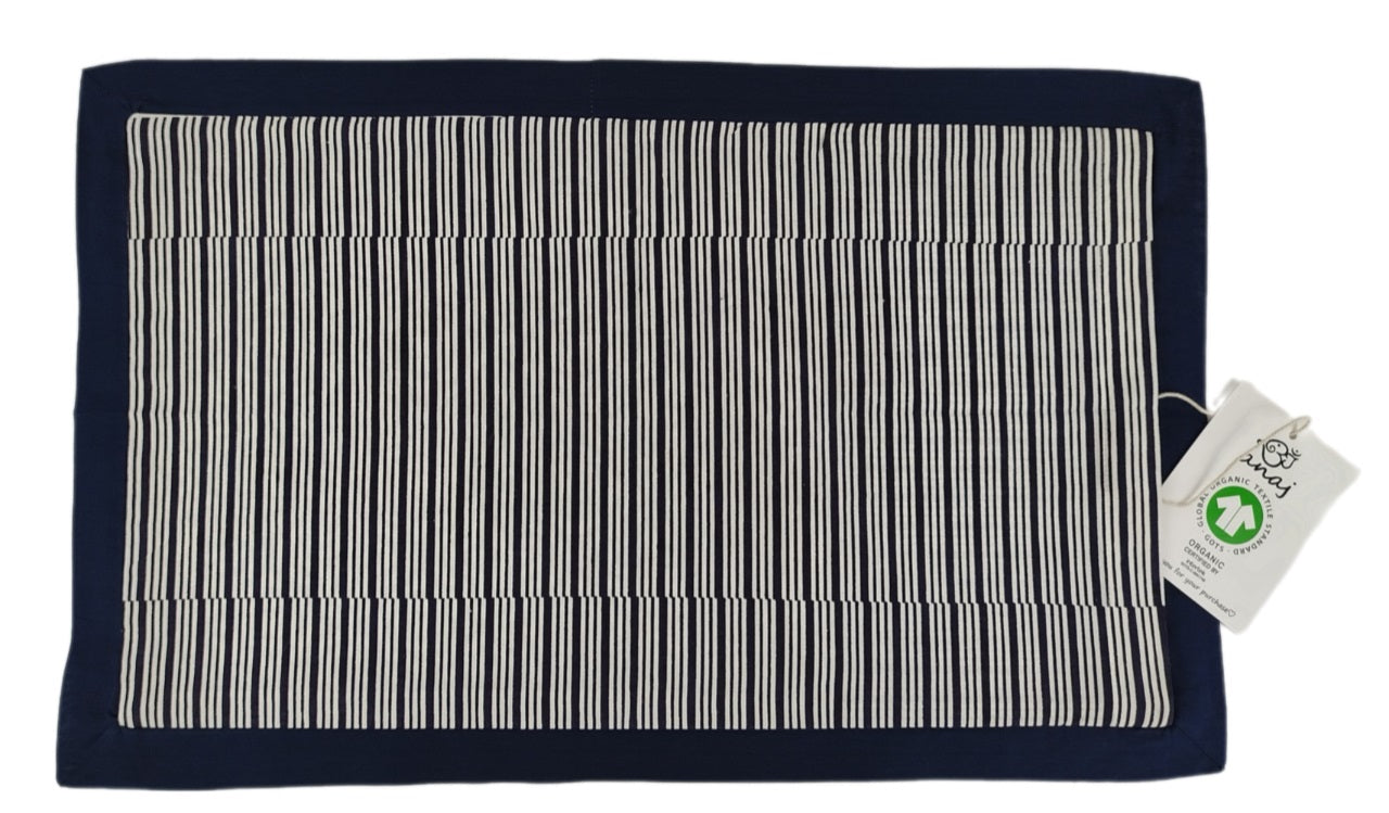 VANAM  Handgefertigte Kissenhülle (30x50 cm) – Doppelseitig, GOTS-zertifiziert