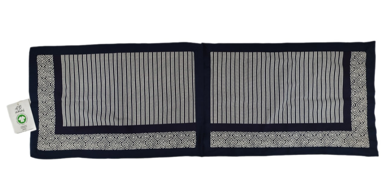 KADAL / VANAM Handgefertigtes L-Shape Kissen Set aus GOTS-zertifizierter Bio-Baumwolle – 2er Set, 30x50 cm