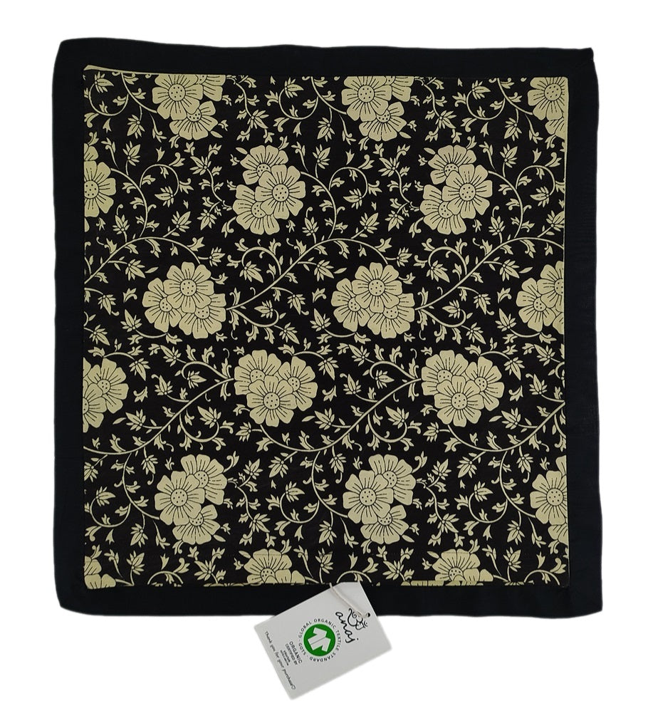 YANAI Handgefertigte Kissenhülle aus GOTS-zertifizierter Bio-Baumwolle – 45x45 cm, Doppelseitig