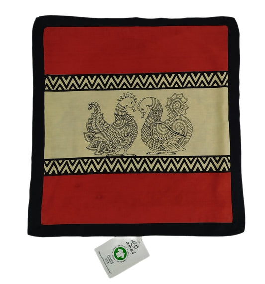 YANAI Handgefertigte Kissenhülle aus GOTS-zertifizierter Bio-Baumwolle – 45x45 cm, Doppelseitig