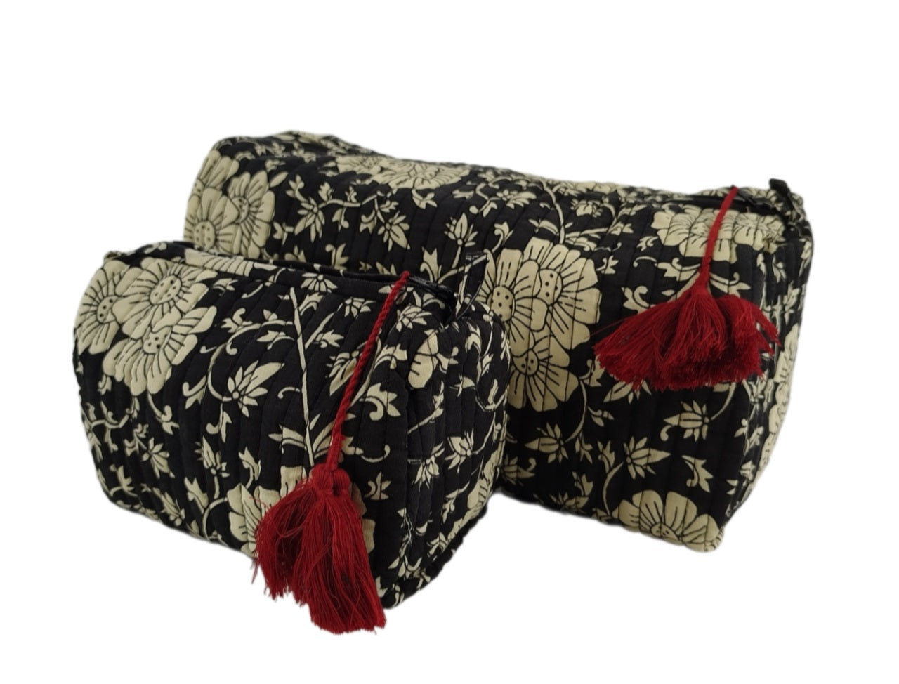 Handcrafted Cotton Toilet Bag - Small (20x15 cm) - YANAI Collection