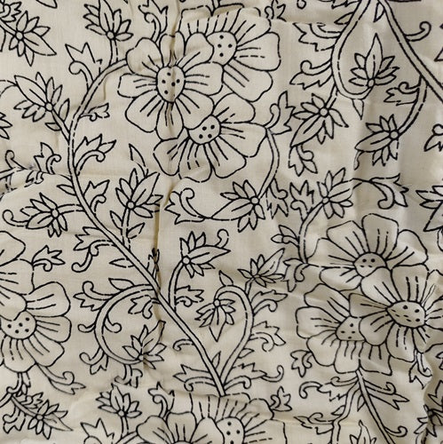 YANAI Handgefertigter Quilt aus GOTS-zertifizierter Bio-Baumwolle – 160x220 cm, Doppelseitig