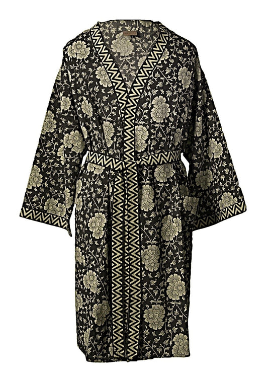 YANAI Handgefertigter Kimono aus GOTS-zertifizierter Bio-Baumwolle – One Size, Luxuriös und Vielseitig