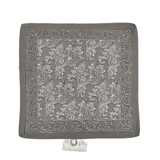 YELI Handgefertigter Kissenbezug aus Bio-Baumwolle (45x45 cm) – Doppelseitig, GOTS-zertifiziert