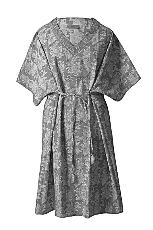 YELI Handgefertigter Kaftan aus hochwertiger Bio-Baumwolle – Stilvoll und Komfortabel, One Size