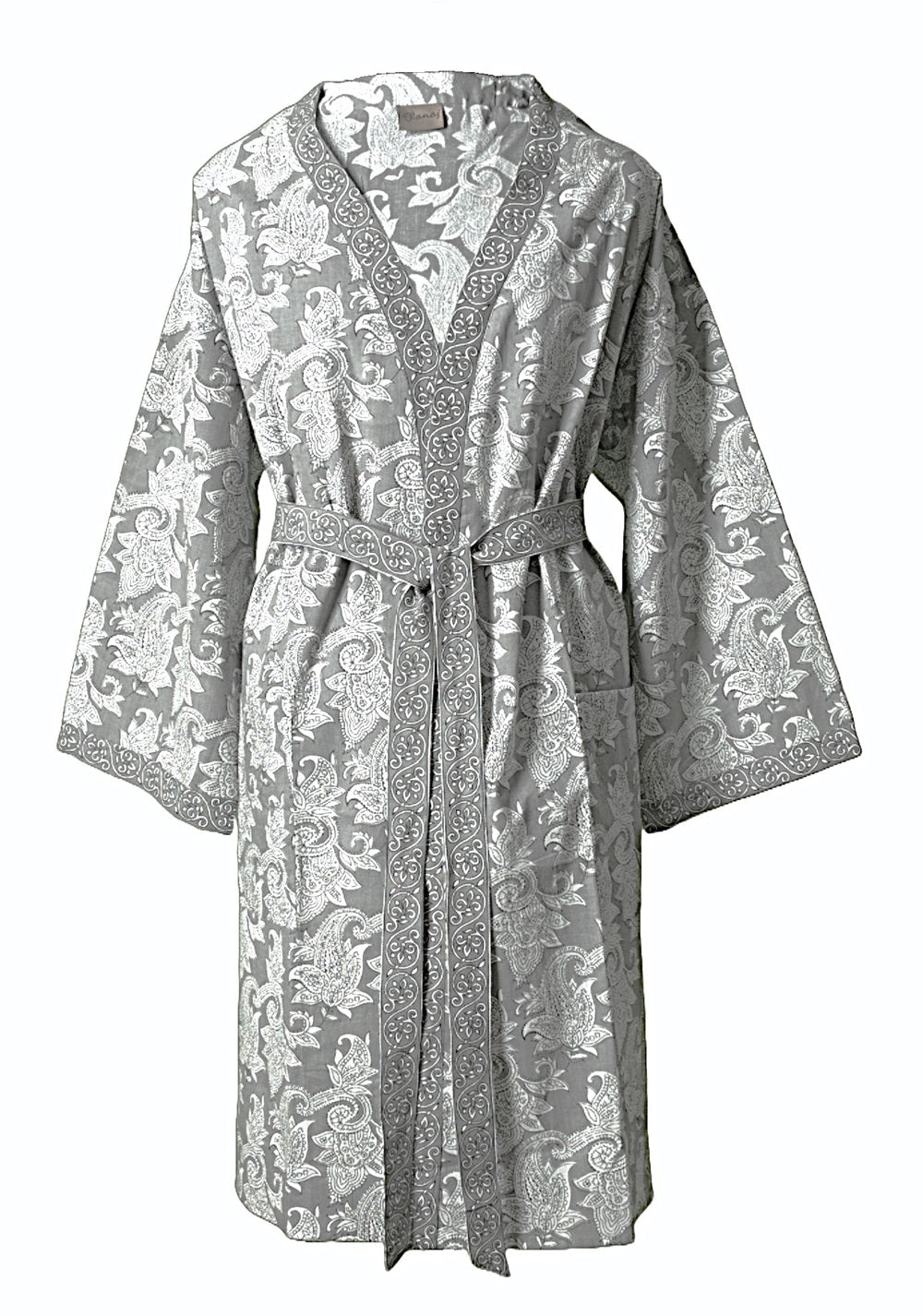 YELI Handgefertigter Kimono aus hochwertiger Bio-Baumwolle – Stilvoll und Bequem, One Size