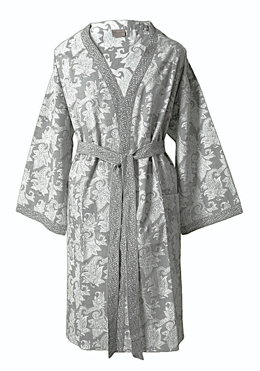 YELI Handgefertigter Kimono aus hochwertiger Bio-Baumwolle – Stilvoll und Bequem, One Size